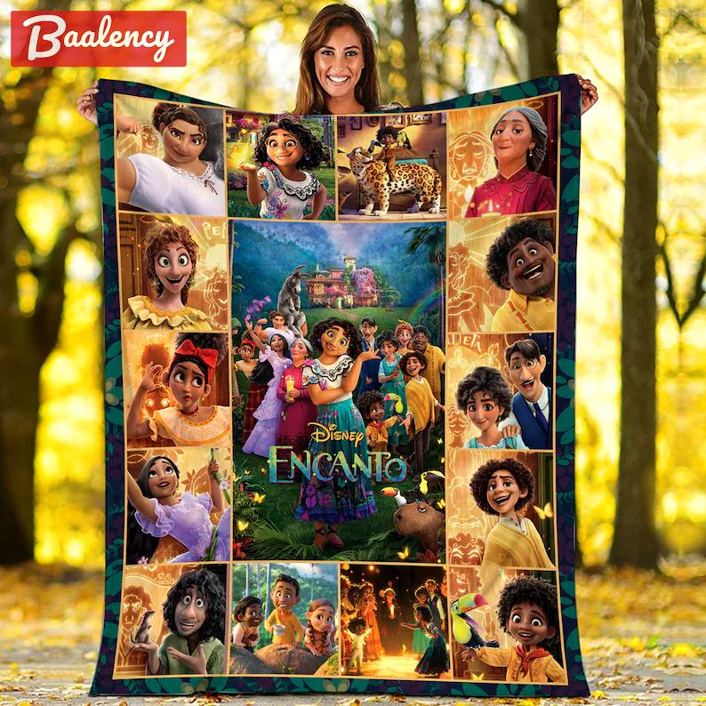 Encanto fleece blanket, encanto throw blanket for couch sofa, christmas gifts Quilt Blanket