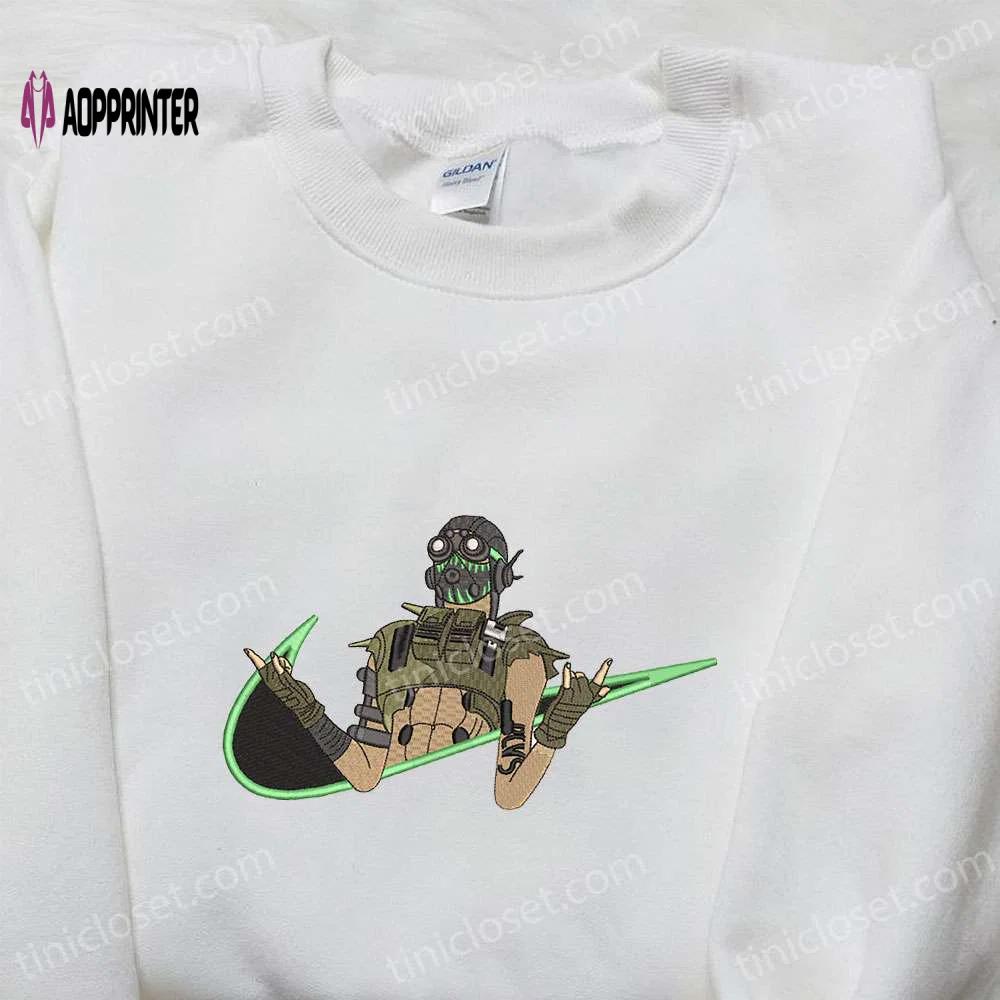 Exclusive swoosh x octane hoodie apex legends & nike inspired embroidered shirt Embroidered Shirt