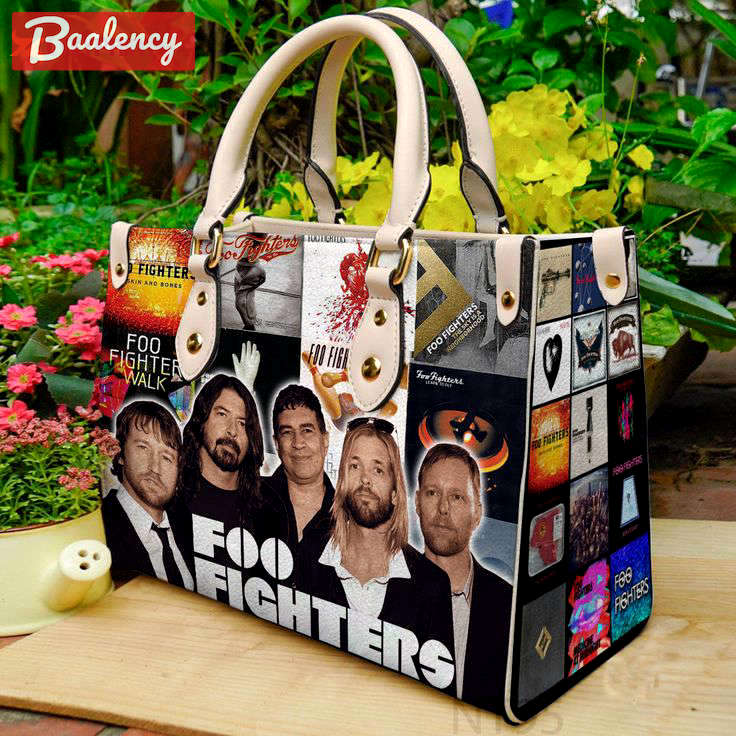 Foo fighters 3 leather handbag gift for women 742 Women Leather Hand Bag