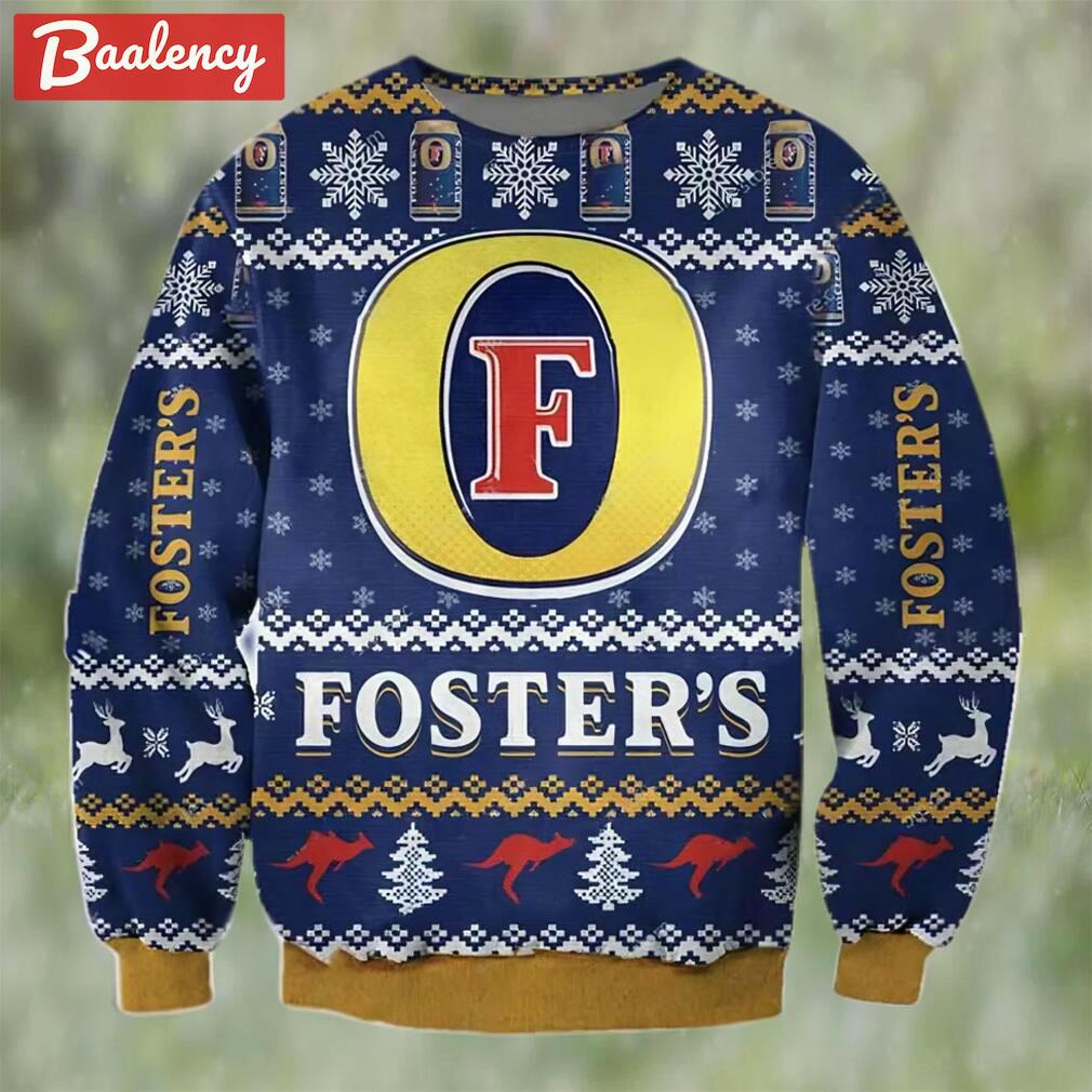 Fosters beer ugly christmas sweater, faux wool sweater, gifts for beer lovers, international beer day, best christmas gifts for 2022 ? prinvity Christmas Ugly Sweater