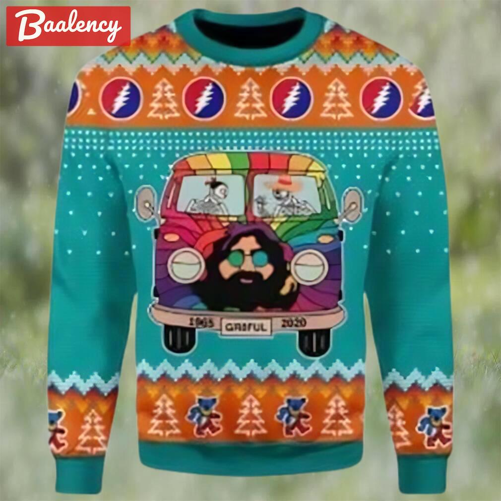 Funny grateful dead bus ugly christmas sweater Christmas Ugly Sweater