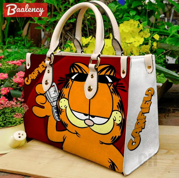 Garfield 1 leather handbag gift for women 441 Women Leather Hand Bag