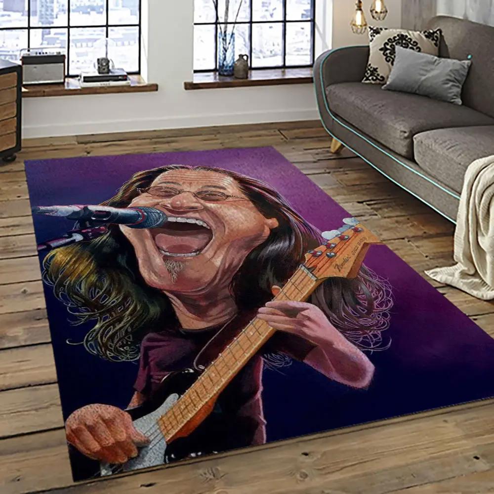 Geddy lee rapper hiphop music retangle carpet area rug home decor best gift for fan and friends gl3 Rectangle Rug