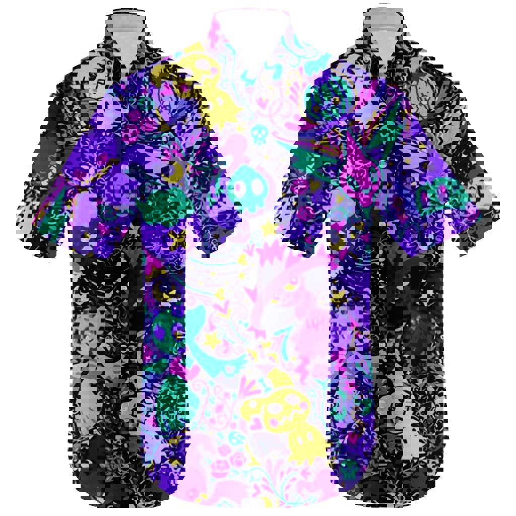 Ghost type hawaiian shirt Hawaii Shirt Shorts & Flip Flops