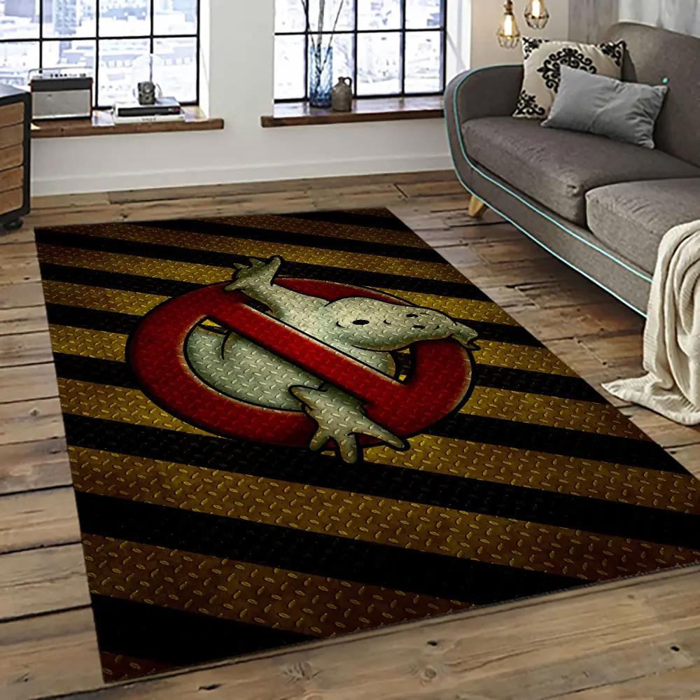 Ghostbusters supernatural comedy film movie carpet area rug home decor halloween gift best present for friends gbs21 Rectangle Rug