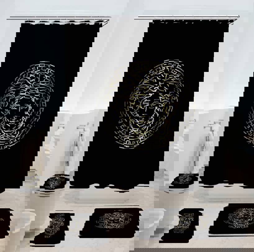 Gianni versace home decor luxury fashion brand bath mat bathroom sets hypebeast Bathroom Set