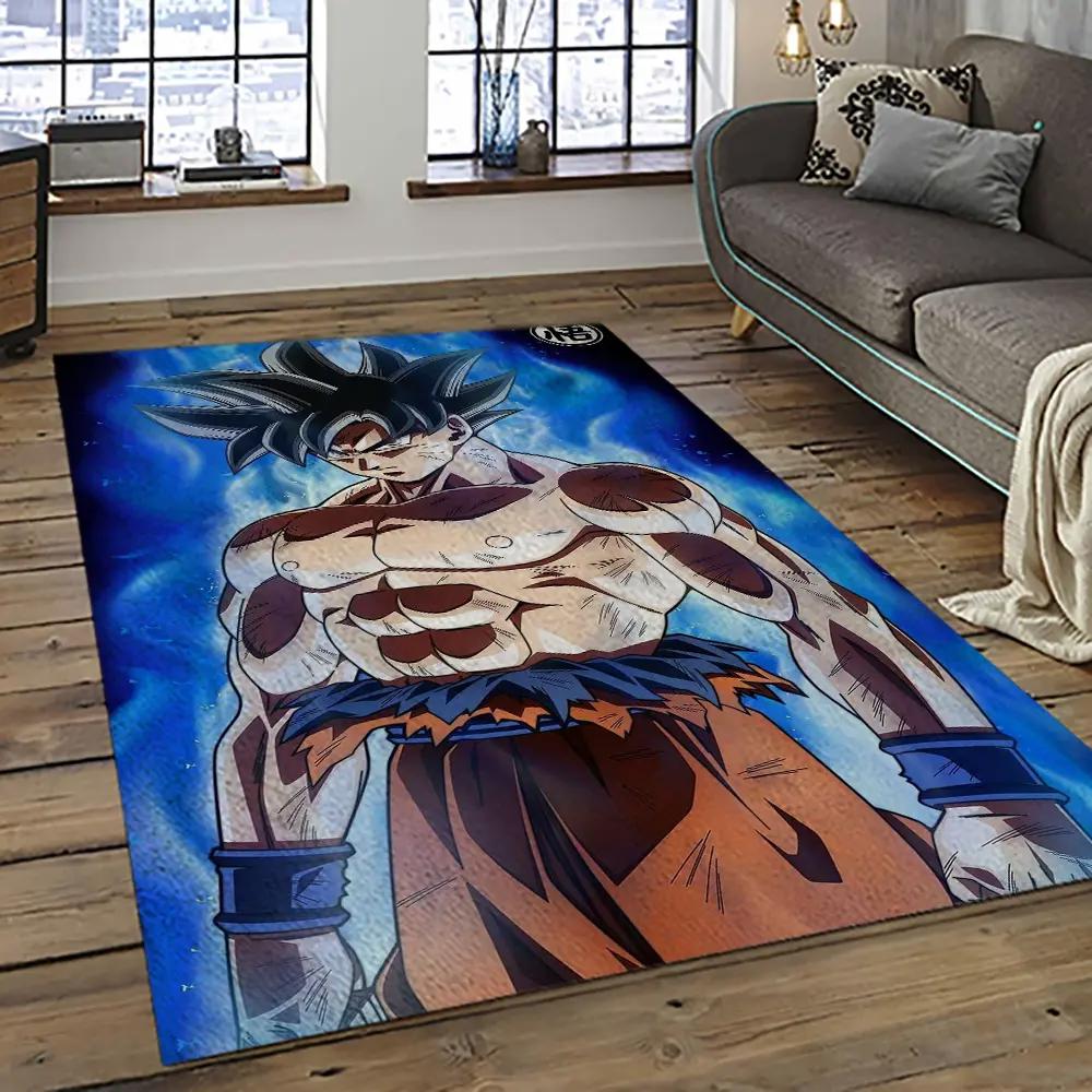 Goku characters cartoon movie carpet rectangle area rug for living room bedroom decor gku46 Rectangle Rug