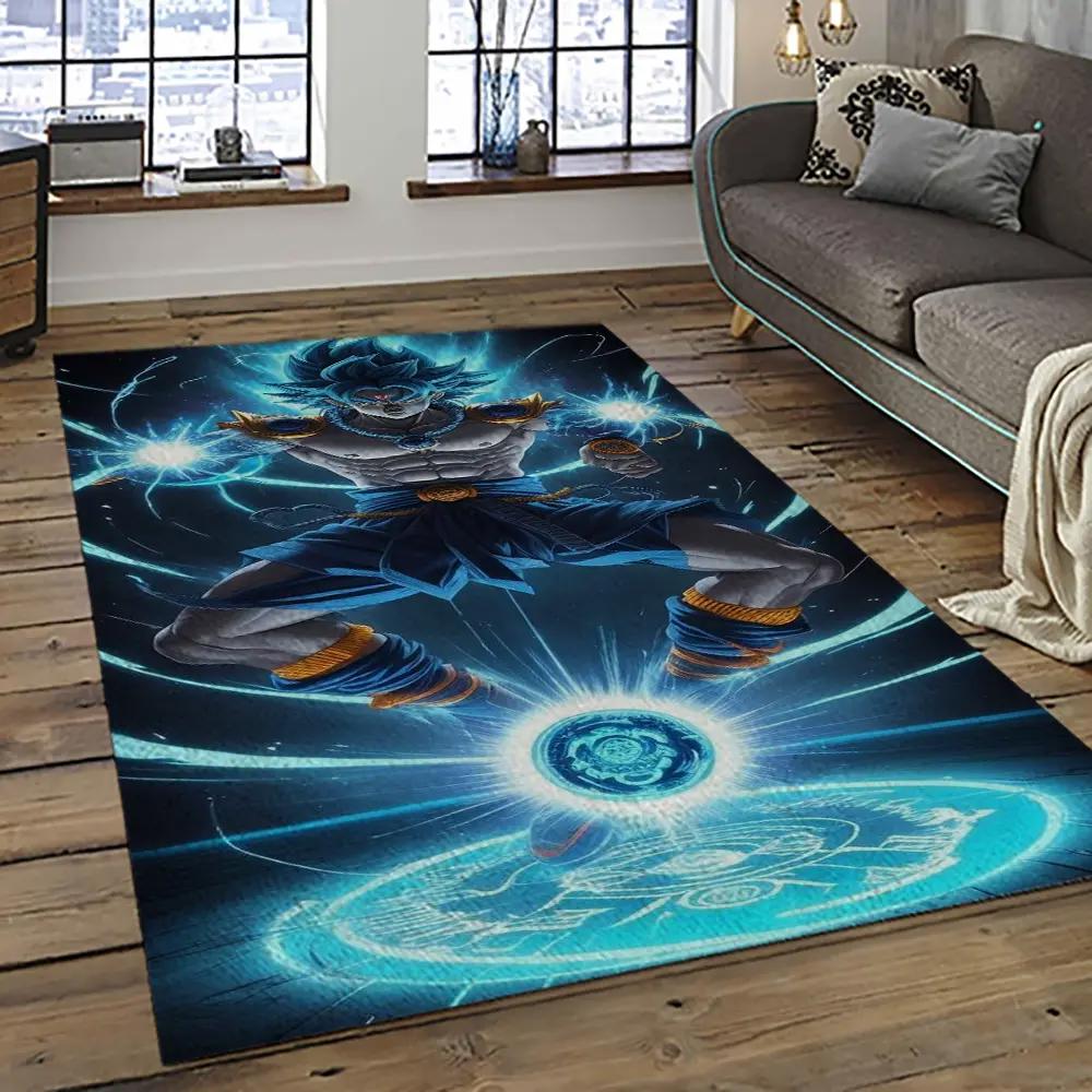 Goku characters cartoon movie carpet rectangle area rug for living room bedroom decor gku70 Rectangle Rug
