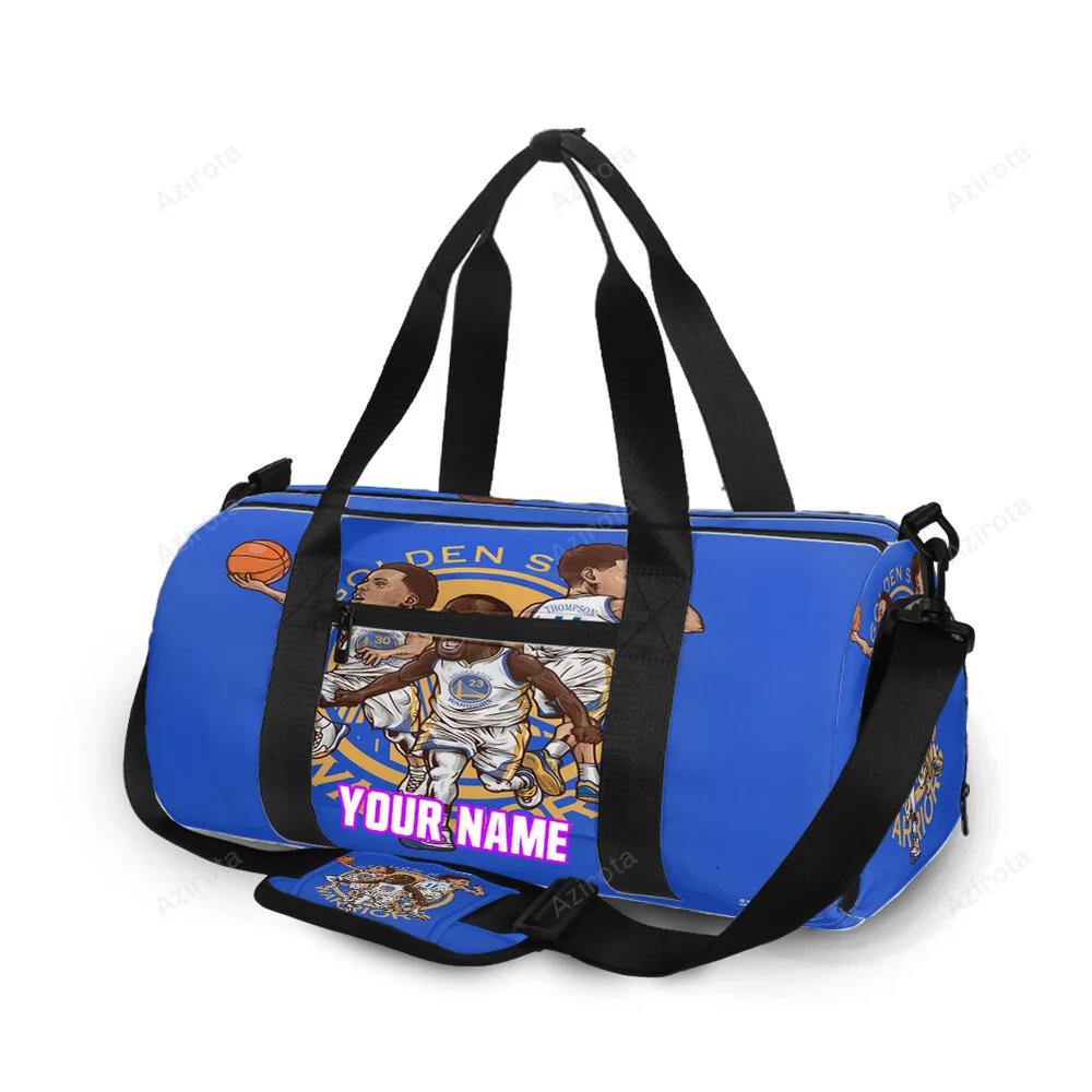 Golden state warriors klay thompson11 stephen curry30 draymond green23 personalized name travel bag gym bag 649 Travel Bag