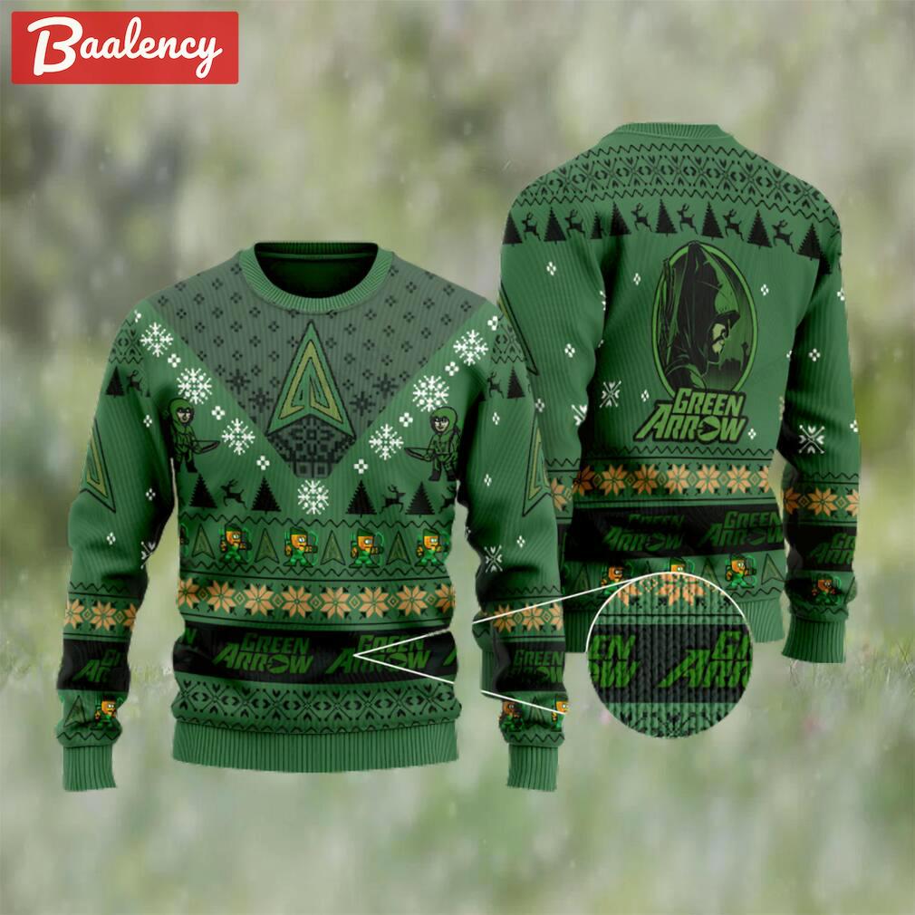 Green arrow ugly christmas sweater Christmas Ugly Sweater