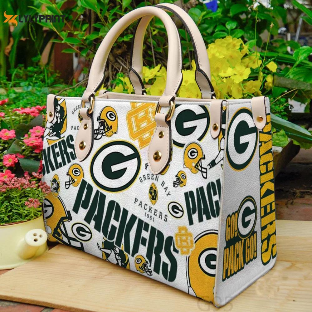Green bay packers love a1 leather bag g95 1736 Women Leather Hand Bag