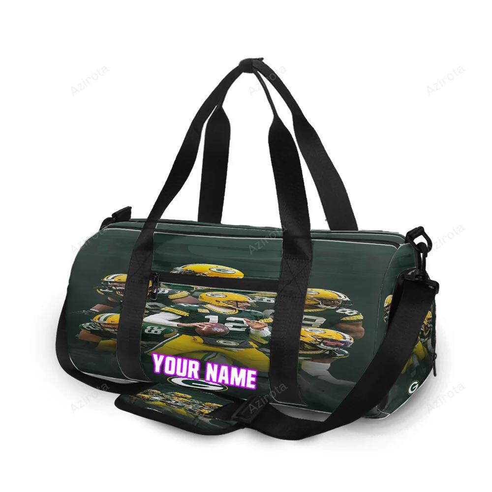 Green bay packers player team v10 personalized name travel bag gym bag 60 Travel Bag