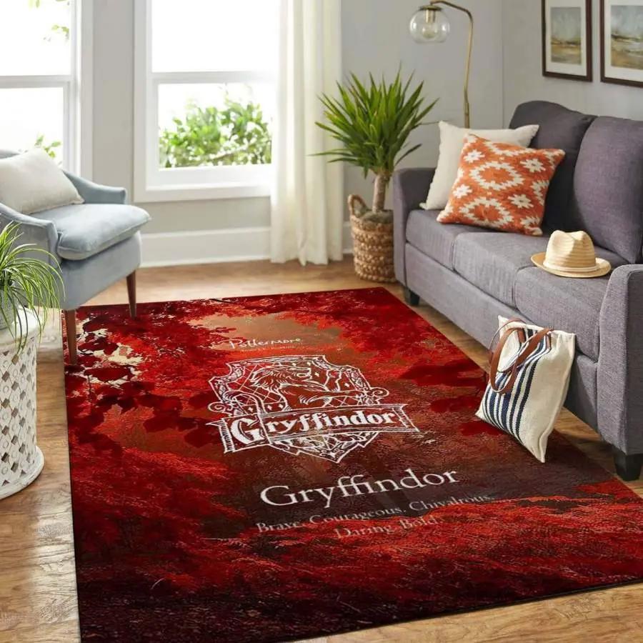 Gryffindor harry potter area rug living room rug home decor floor decor rcdd81f30806 Rectangle Rug