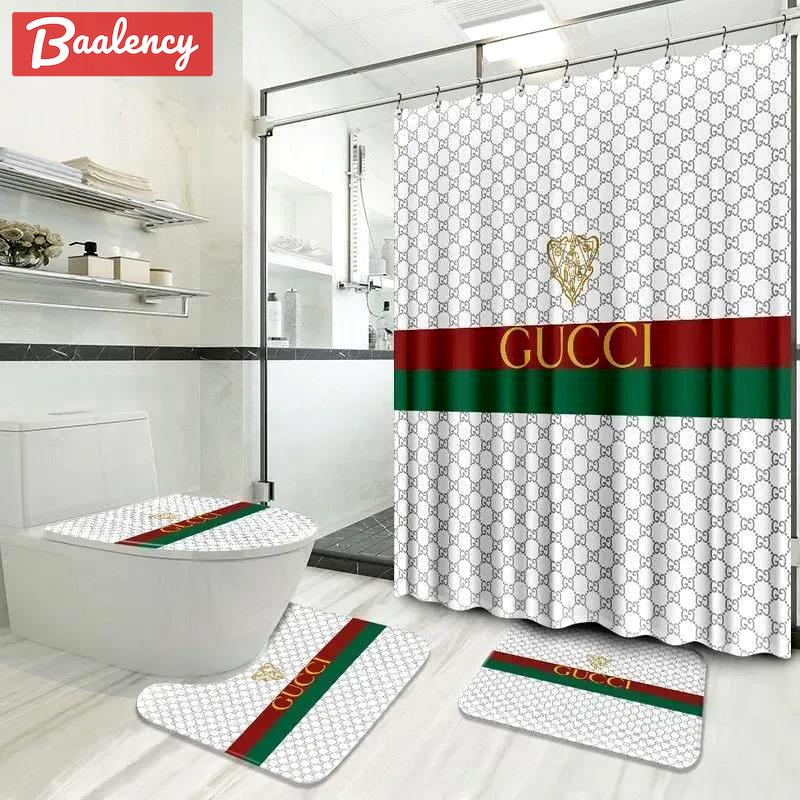 Gucci bath mat luxury fashion brand home decor hypebeast bathroom sets Bathroom Set