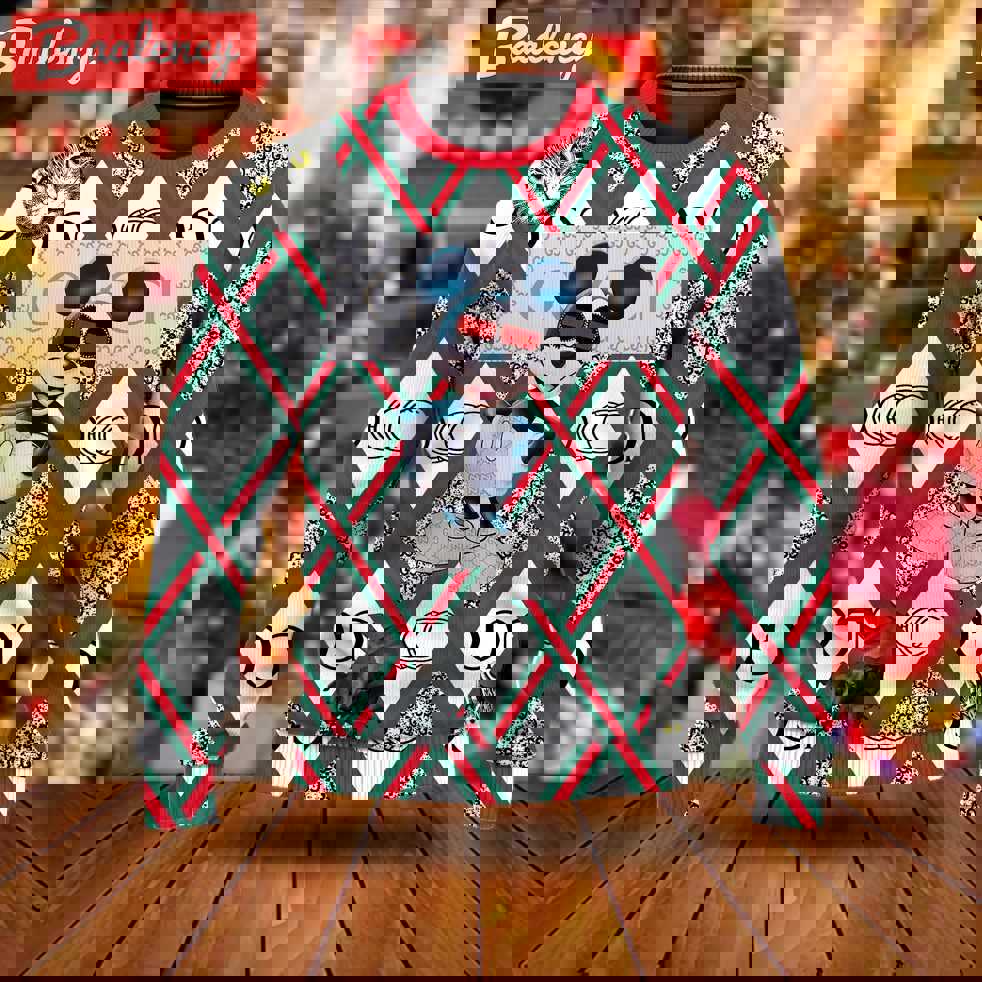 Gucci mickey mouse luxury ugly christmas sweater  hot 2024 style 149 Christmas Ugly Sweater