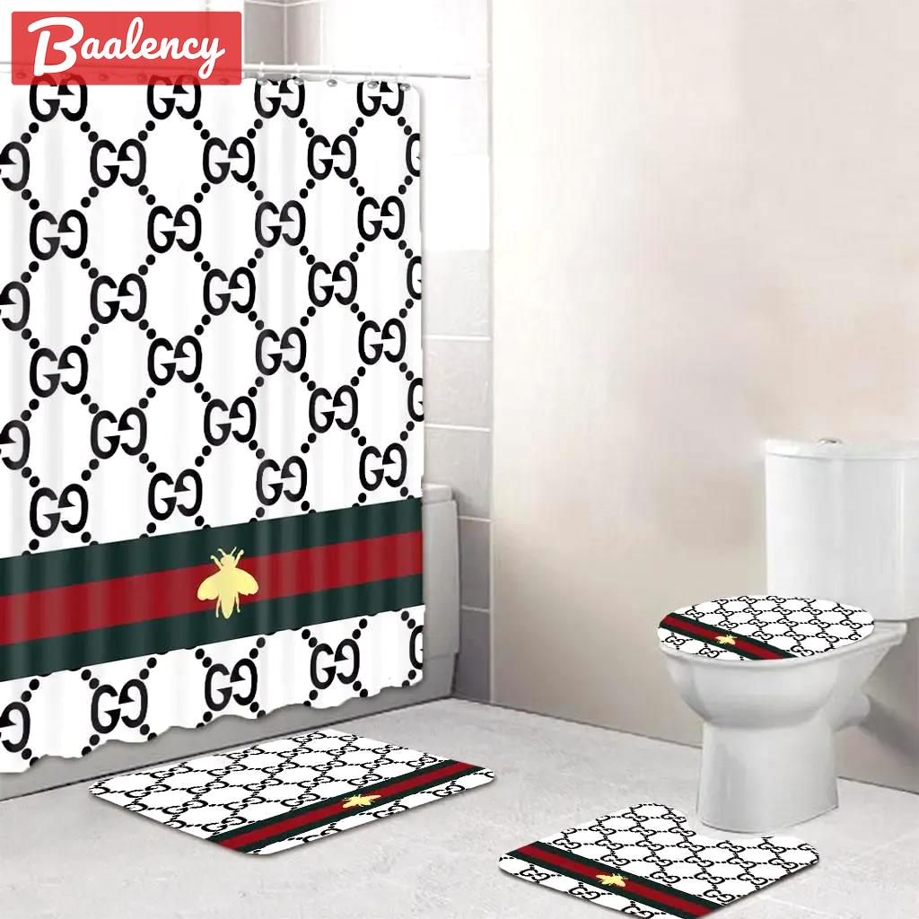 Gucci new bathroom set bath mat home decor luxury fashion brand hypebeast Bathroom Set