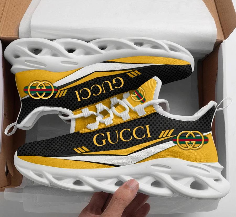 Gucci white yellow max soul shoes sneakers luxury hot for men women hot 2023 Max Soul Shoes