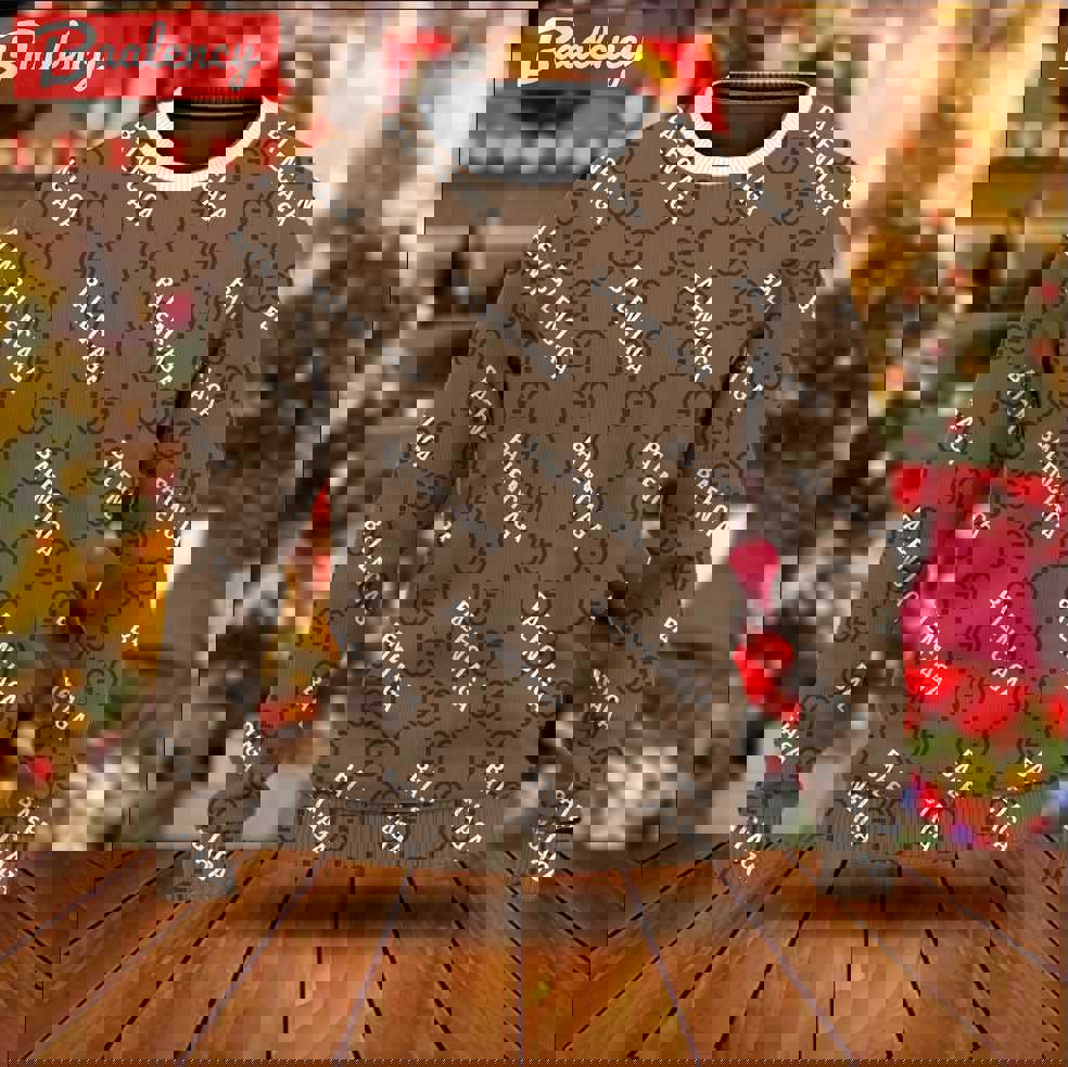 Gucci x balenciaga luxury ugly christmas sweater ucs1051 Christmas Ugly Sweater