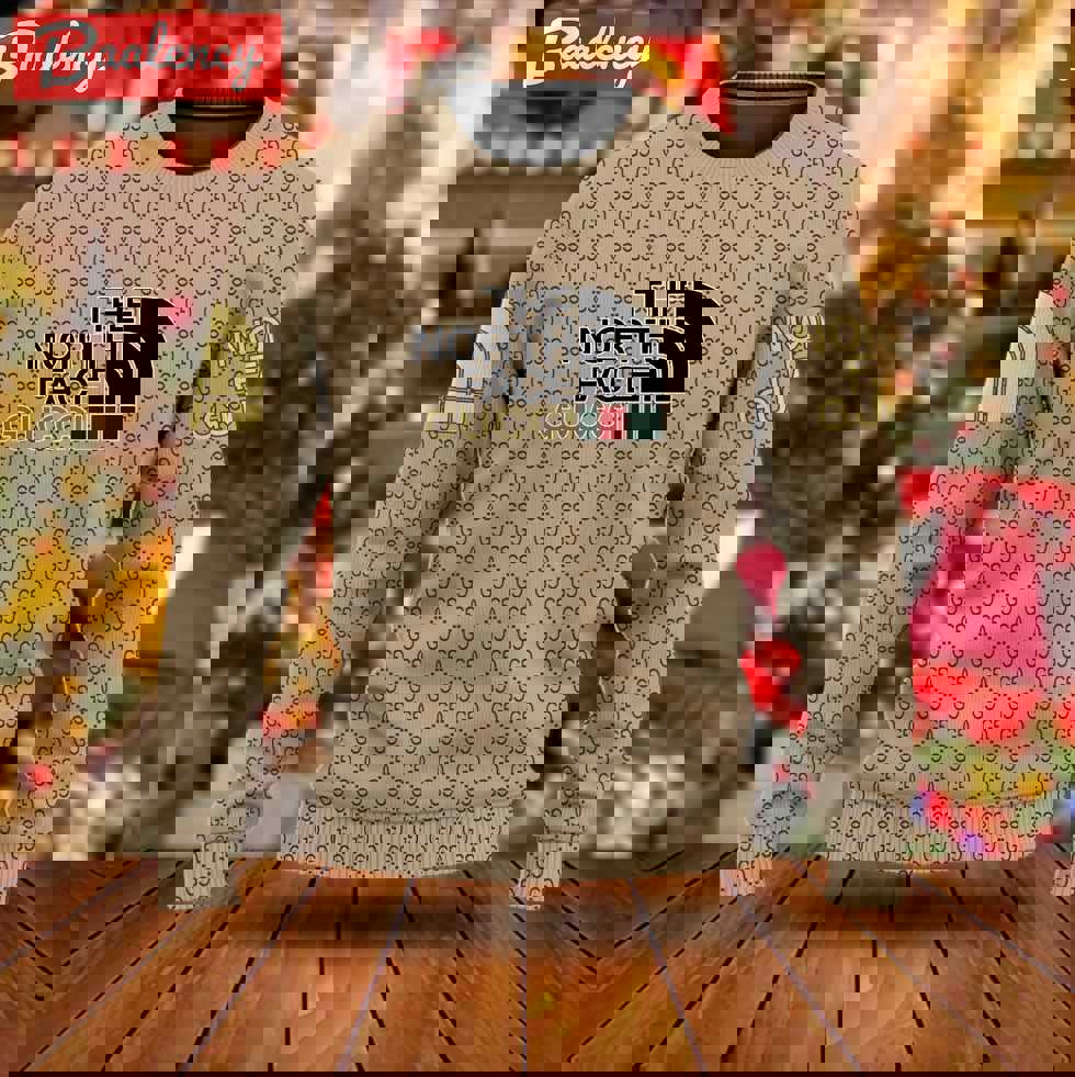 Gucci x the north face luxury ugly christmas sweater ucs1049 Christmas Ugly Sweater