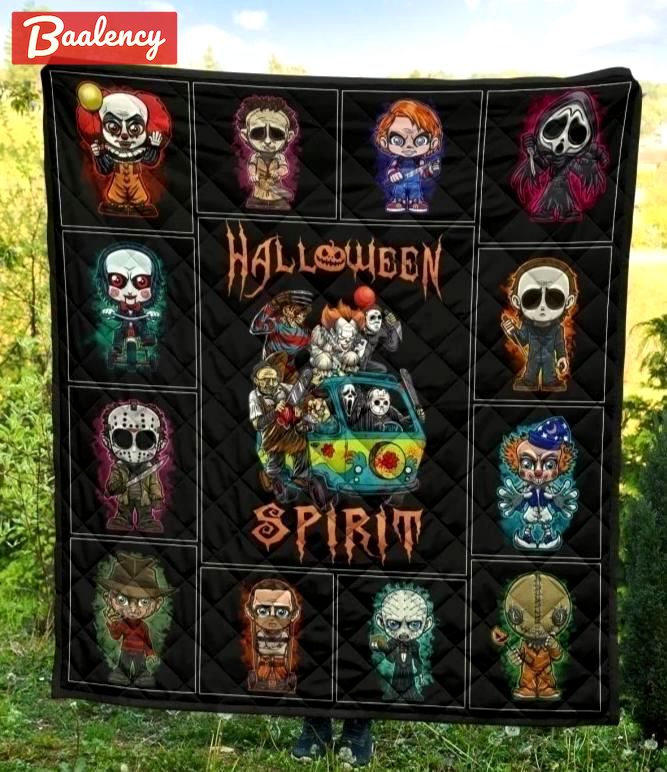 Halloween decorations halloween spirit for fan horror movies characters quilt blanket Quilt Blanket