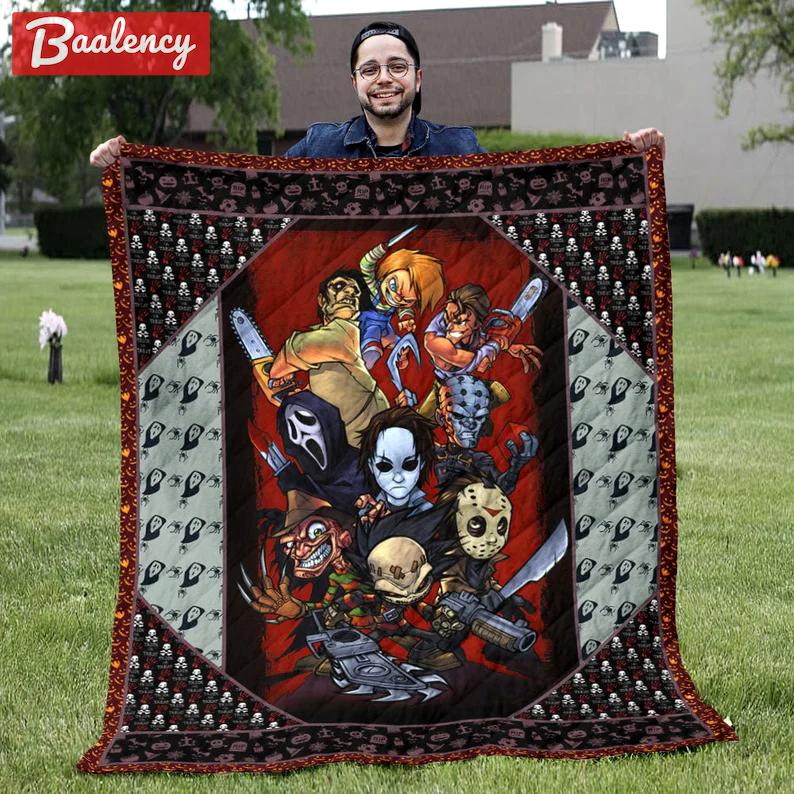 Halloween decorations horror halloween quilt Quilt Blanket