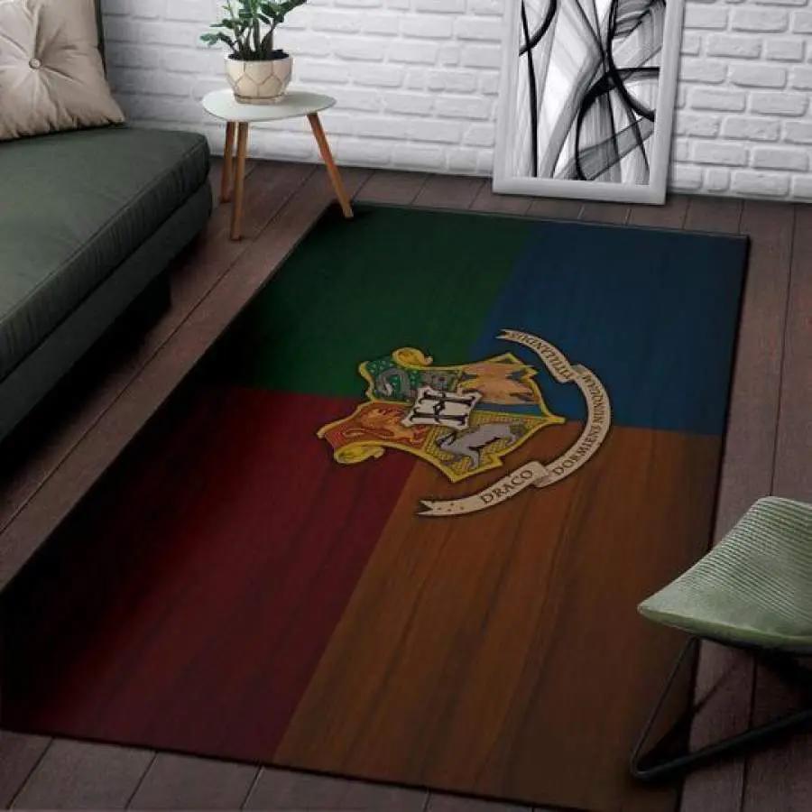 Harry potter hogwarts area rug living room rug home decor movie ofd hp010 Rectangle Rug