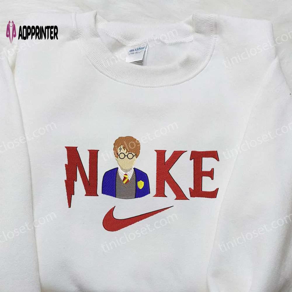 Harry potter x nike embroidered shirt: movie-inspired nike shirt for fans Embroidered Shirt