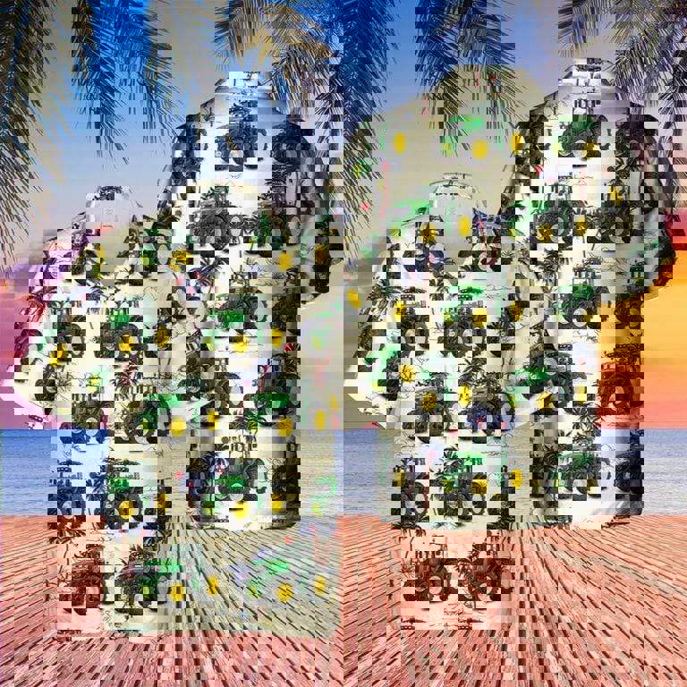 Hawaiian aloha shirt john deere 6175r 4wd tractor Hawaii Shirt Shorts & Flip Flops