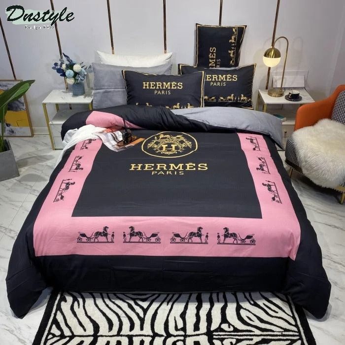 Hermes paris logo type 2005 Bedding Sets sheets luxury ideas covers hyperbeast Bedroom bed linen premium fashion brand bedclothes home decor duvet bedspread blankets