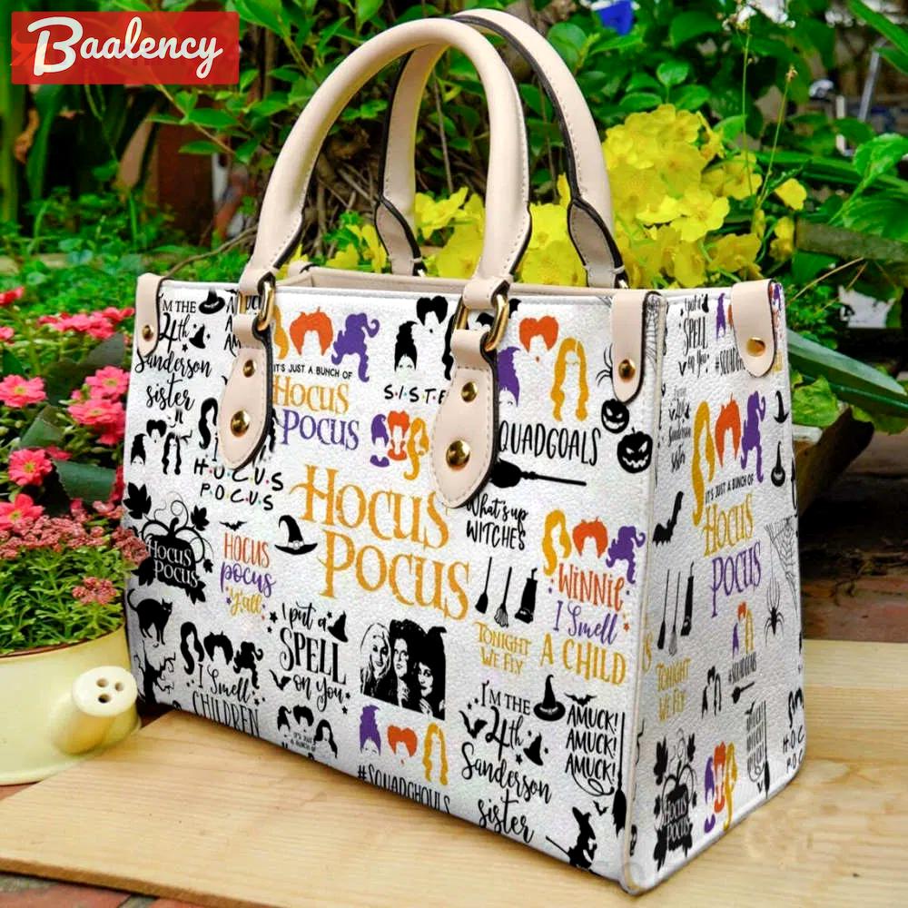 Hocus pocus leather handbag gift for women 2699 Women Leather Hand Bag