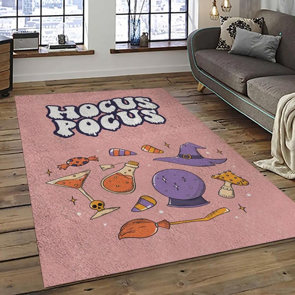 Hocus pocus supernatural comedy film movie carpet area rug home decor halloween gift best present for friends hps10 Rectangle Rug