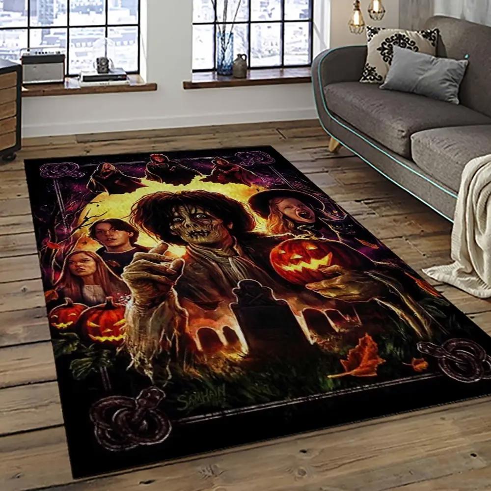 Hocus pocus supernatural comedy film movie carpet area rug home decor halloween gift best present for friends hps45 Rectangle Rug