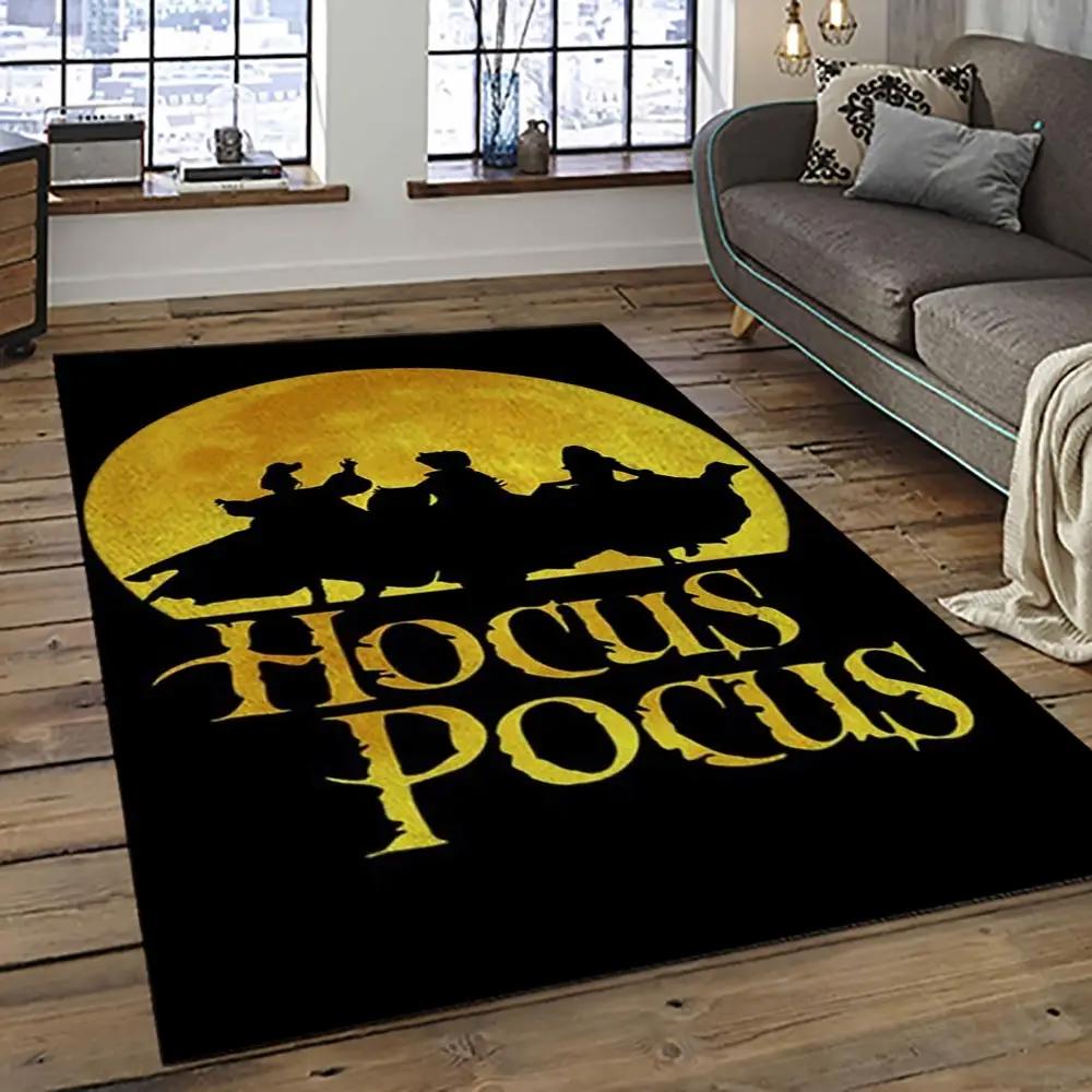 Hocus pocus supernatural comedy film movie carpet area rug home decor halloween gift best present for friends hps6 Rectangle Rug