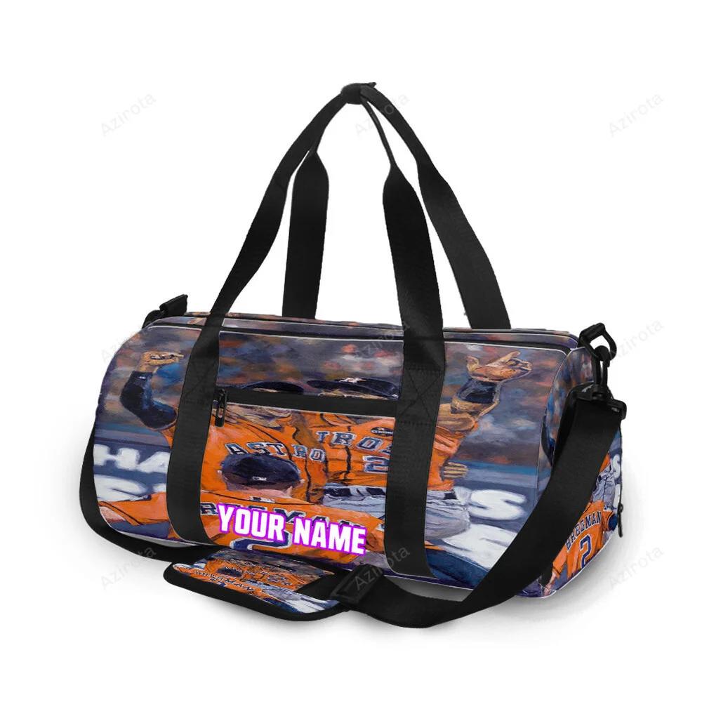 Houston astros team winning personalized name travel bag gym bag 2146 Travel Bag