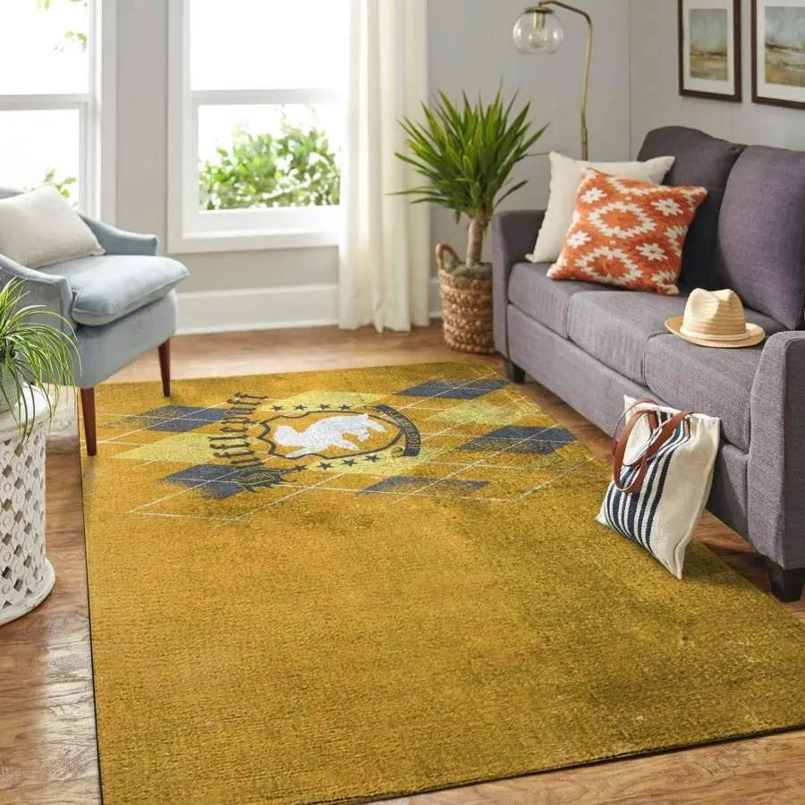 Hufflepuff harry potter area rug living room rug home decor floor decor rcdd81f31482 Rectangle Rug
