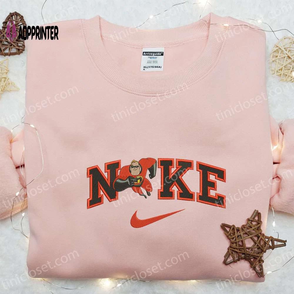 Incredible nike inspired cartoon embroidered shirt by bob parr Embroidered Shirt
