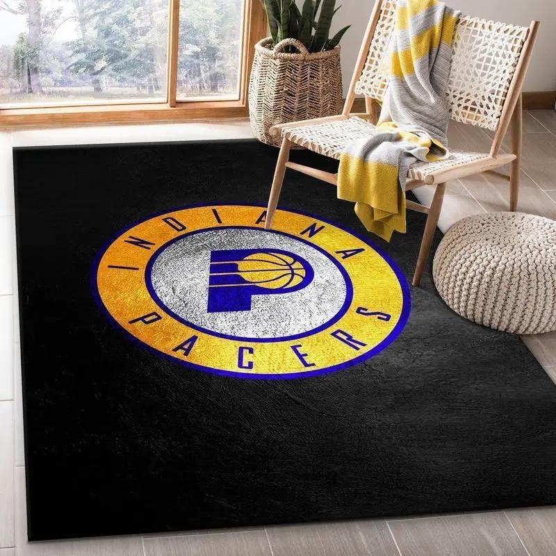 Indiana pacers nba 2 area rug living room and bed room rug rug regtangle carpet Rectangle Rug