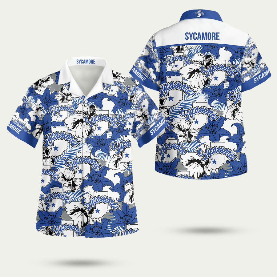 Indiana state sycamores basketball sport cool hawaiian shirt Hawaii Shirt Shorts & Flip Flops