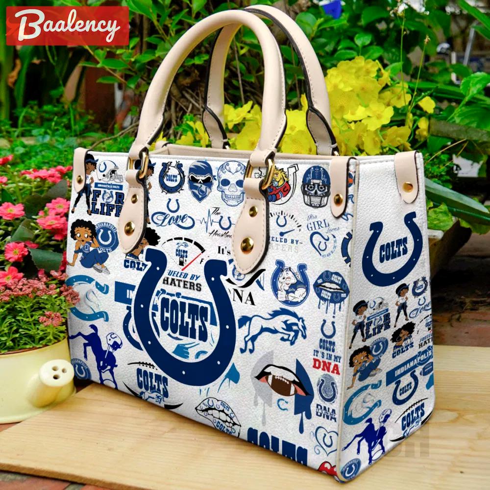 Indianapolis colts leather bag for women gift 1451 Women Leather Hand Bag