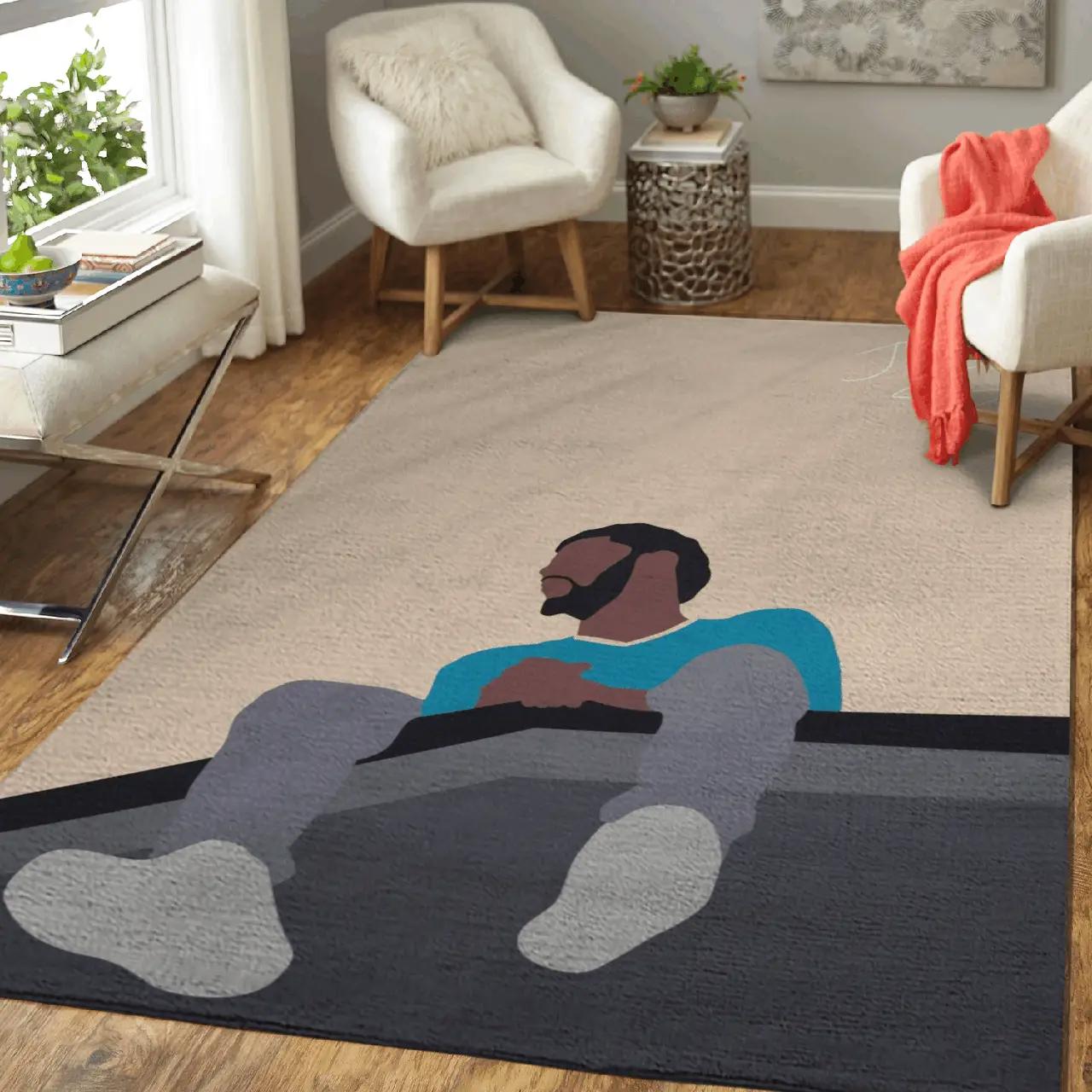 J cole american pop art area rug area rug living room carpet rug regtangle carpet floor decor home decor Rectangle Rug