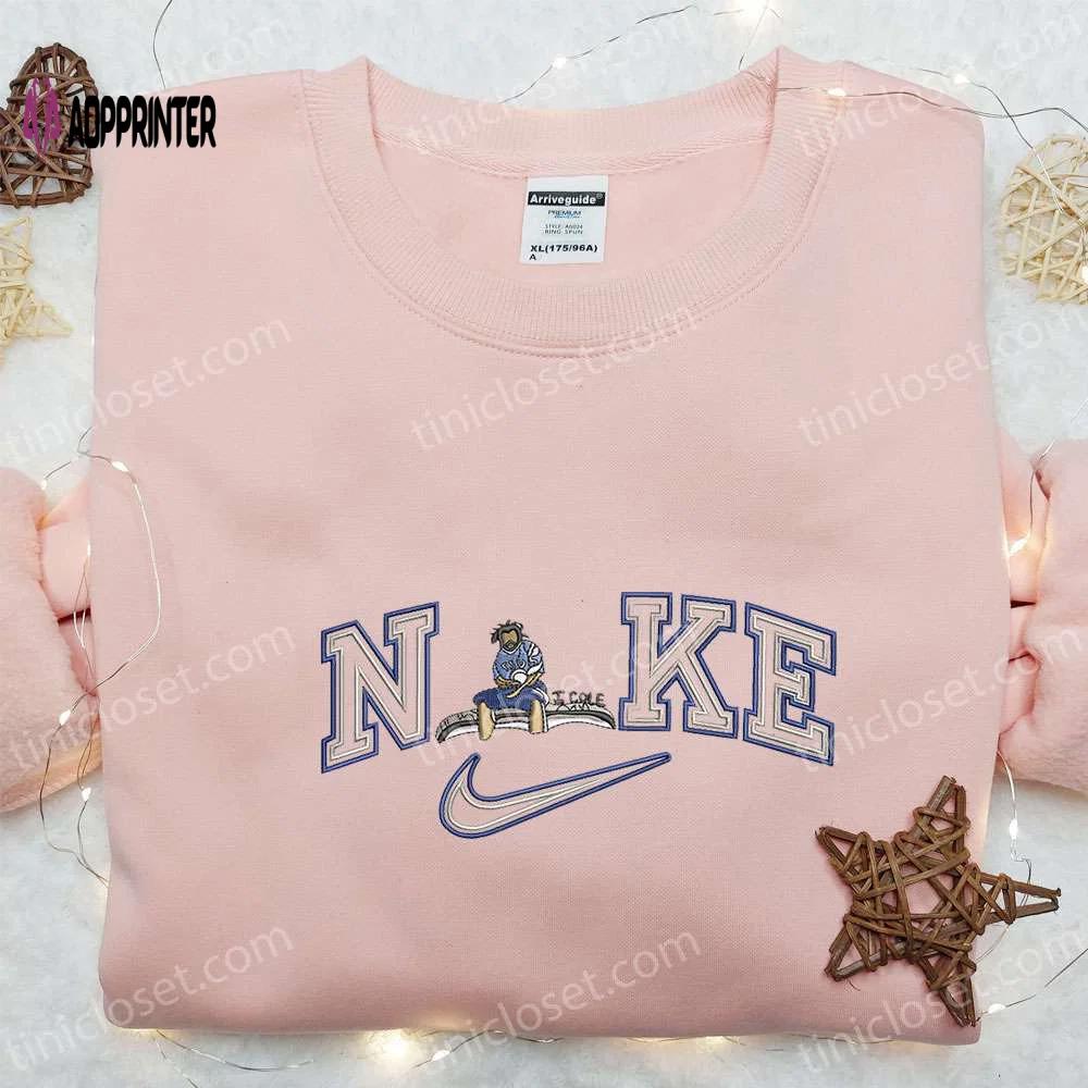 J cole x nike embroidered hoodie & celebrity shirt: stylish nike inspired apparel Embroidered Shirt