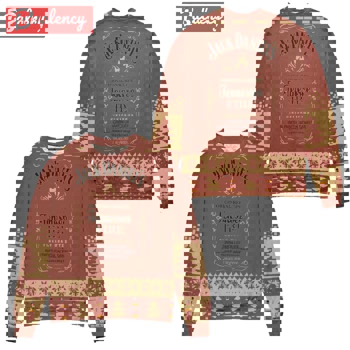 Jack daniel?s tennessee fire whisky pine tree ugly christmas sweater Christmas Ugly Sweater