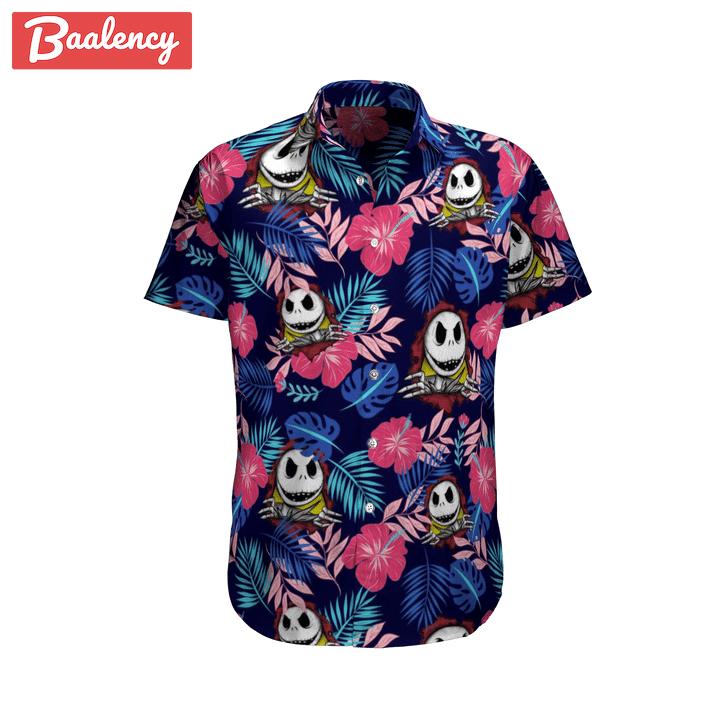 Jack skellington hawaiian shirt  nightmare before christmas hawaiian shirt for women men Hawaii Shirt Shorts & Flip Flops