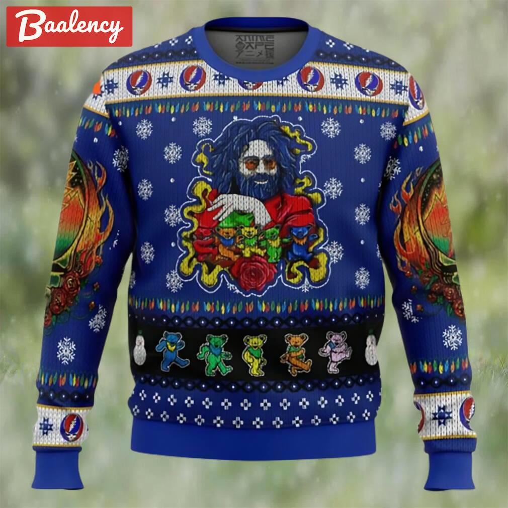Jerry garcia grateful dead ugly christmas sweater Christmas Ugly Sweater