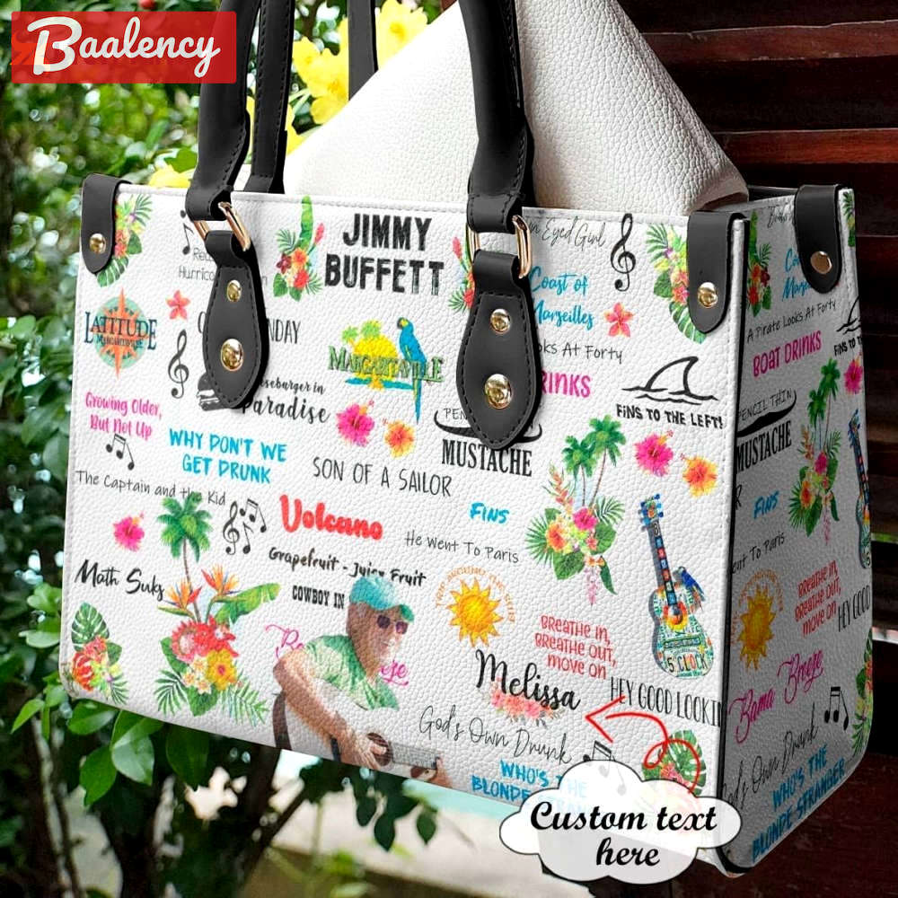 Jimmy buffett 1 leather handbag  gift for women 2961 Women Leather Hand Bag