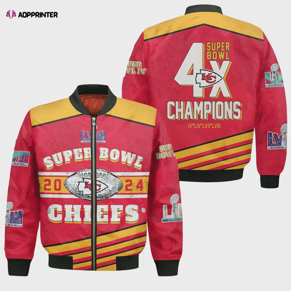 Kansas city chiefs super bowl champions design bomber jacket sfat v17 Bomber Jacket
