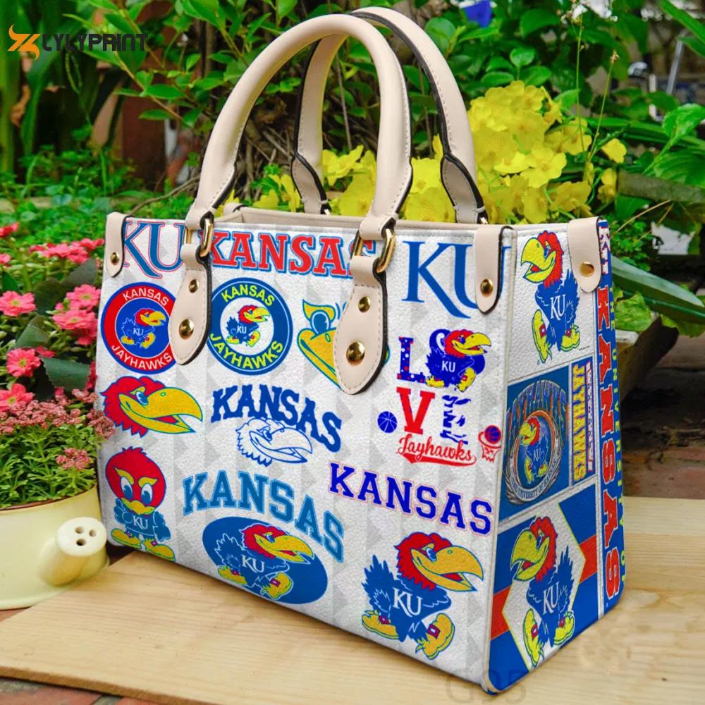 Kansas jayhawks 1 leather bag g95 1218 Women Leather Hand Bag