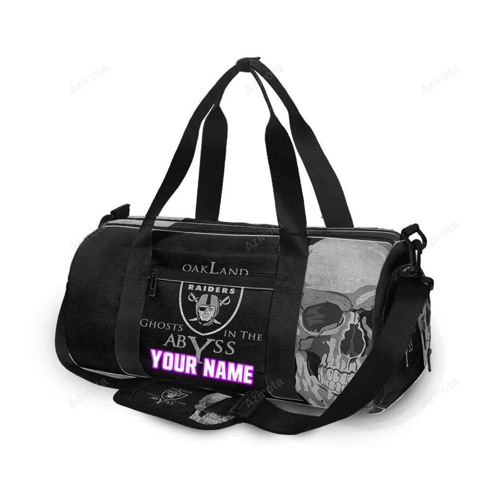 Las vegas raiders ghosts in the abyss personalized name travel bag gym bag 2055 Travel Bag