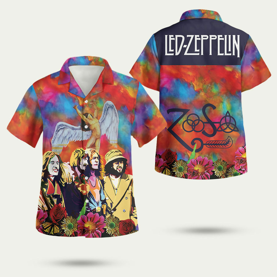 Led zeppelin hawaiian shirt Hawaii Shirt Shorts & Flip Flops