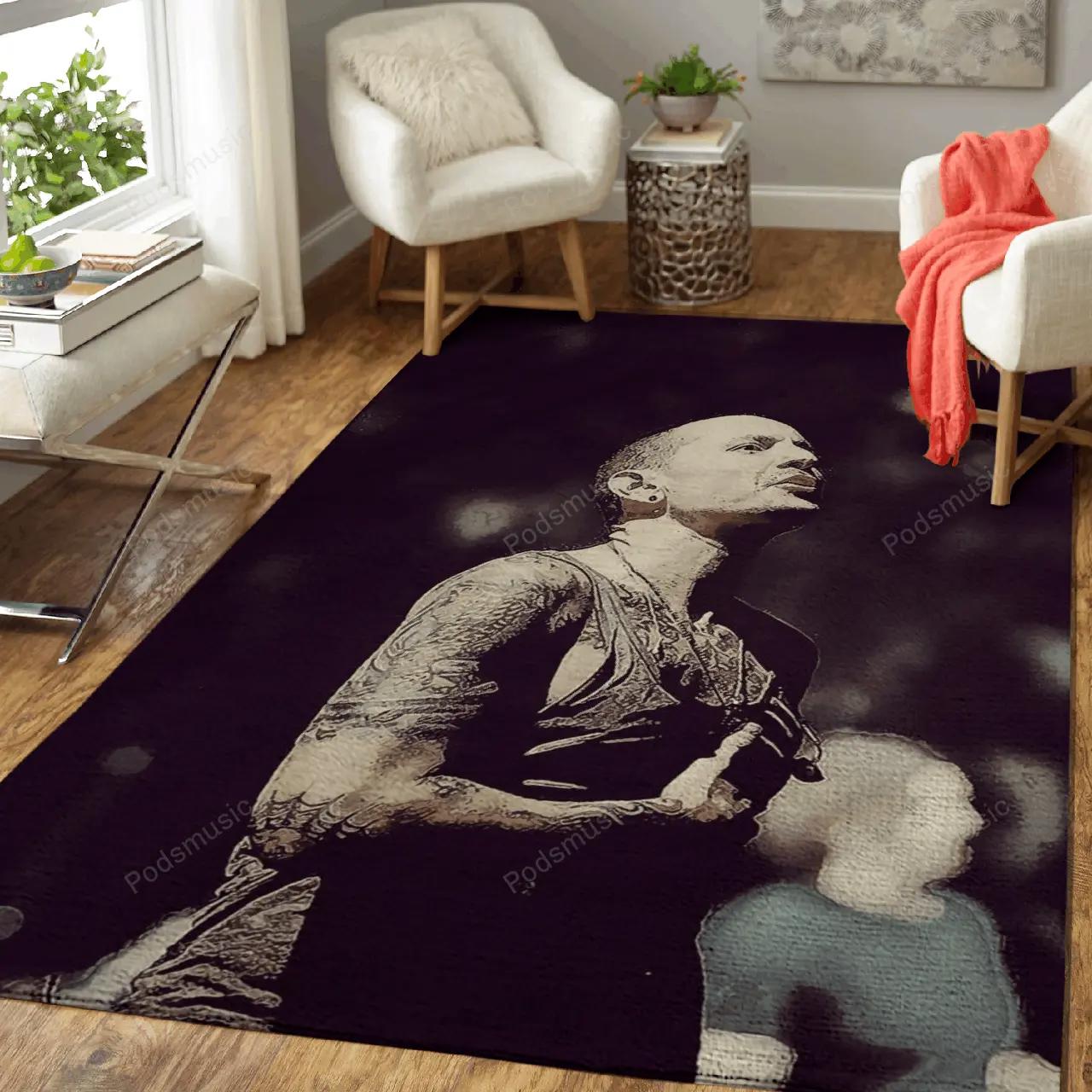 Linkinpark 58 music art for fans area rug living room carpet rug regtangle carpet floor decor home decor Rectangle Rug